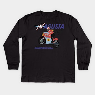 Giacomo Agostini Kids Long Sleeve T-Shirt